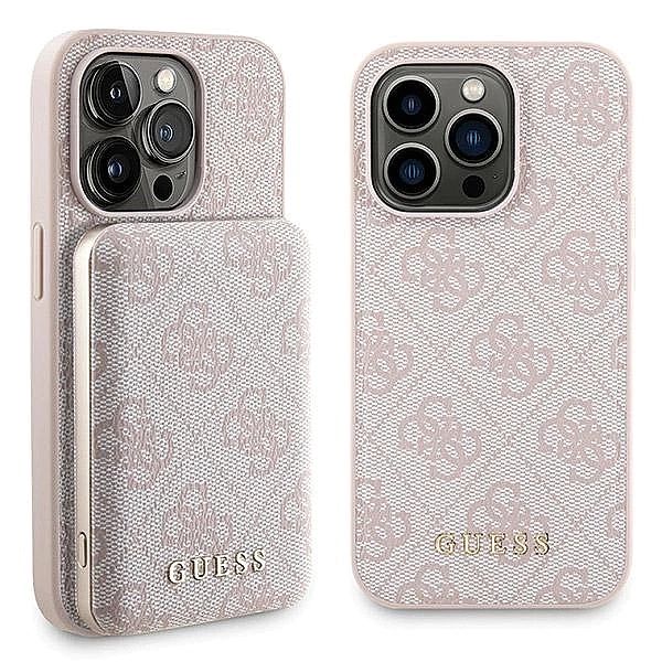 Zestaw etui Guess 4G Metal Logo na iPhone 15 Pro + powerbank 5000mAh M