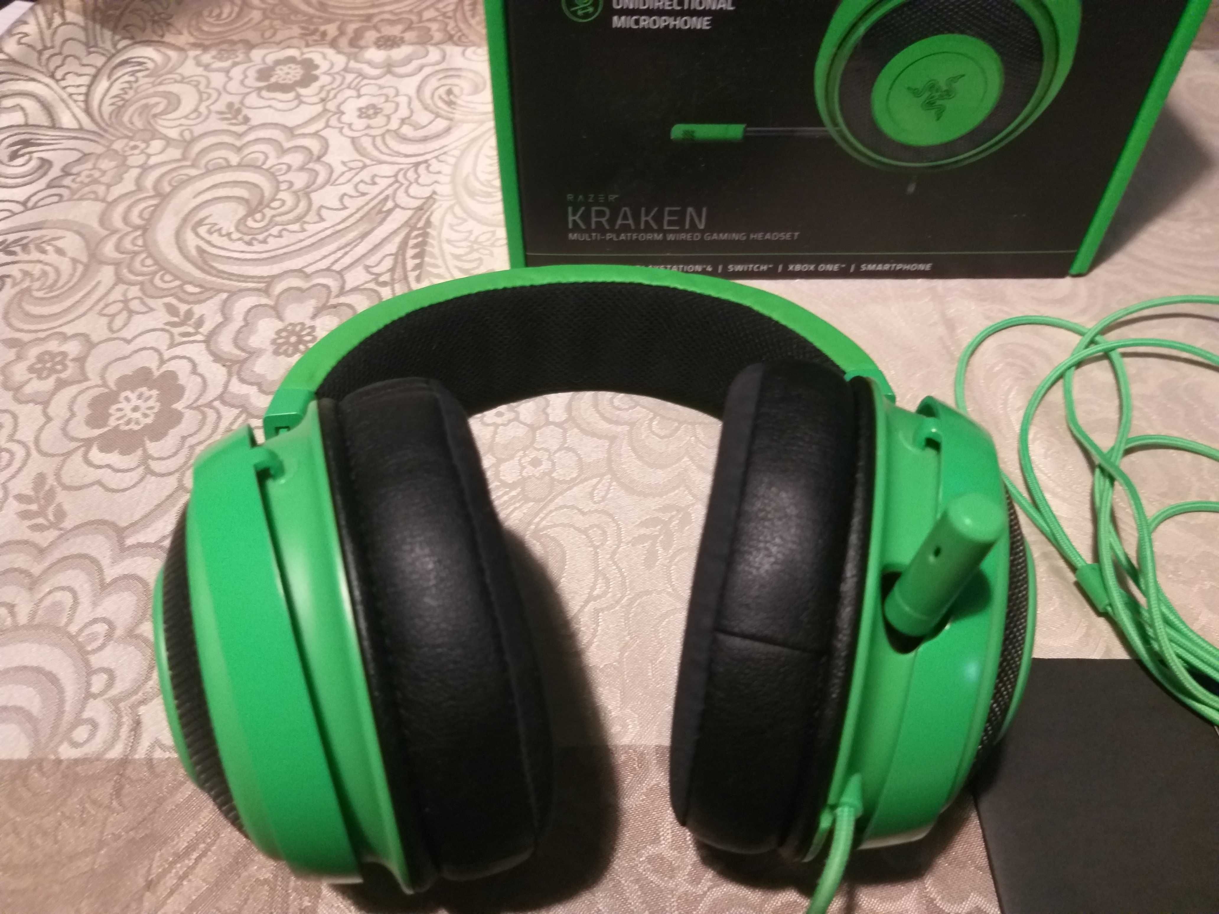 Słuchawki nauszne Razer Kraken zielone