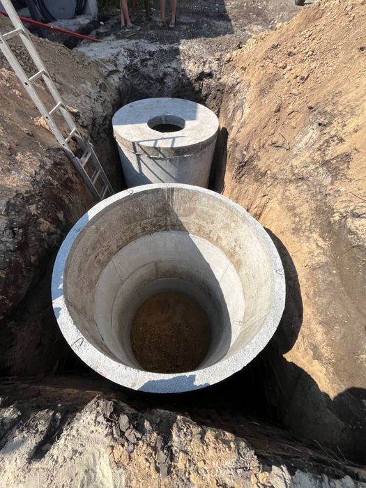 Быстро и недорого! Монтаж септиков. Копка траншей, сливных ям