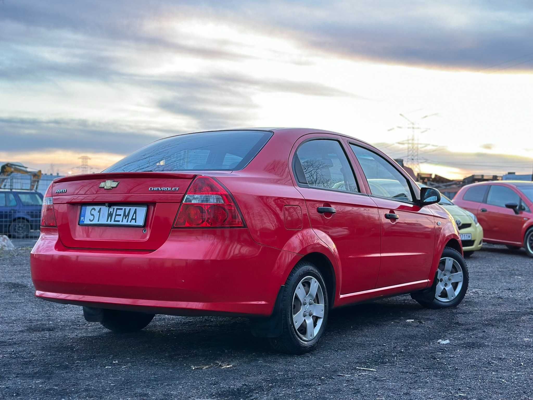 Chevrolet Aveo 1.2 2008 Sedan NISKI PRZEBIEG SalonPL Kamera Cofania