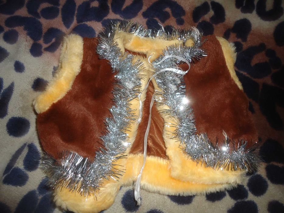 желетка к костюму медведь 2-4