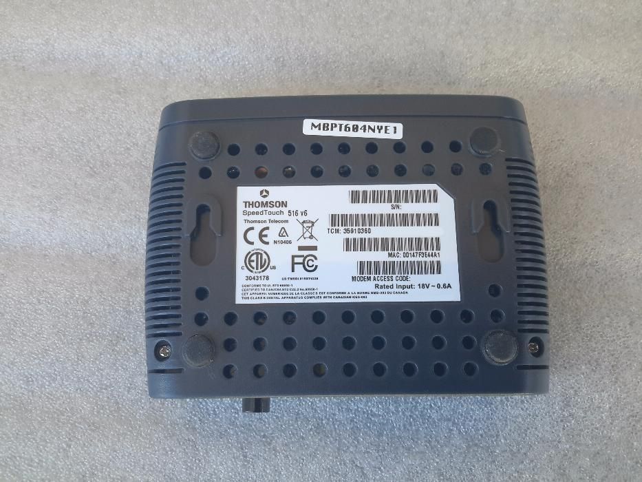 Router Modem Thomson SpeedTouch 516 v6