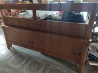 Łóżko drewniane, sypialnia 180x200