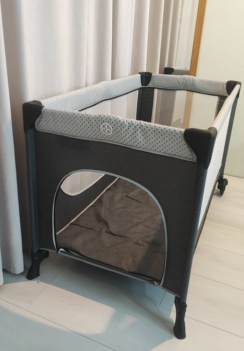 Ліжко-манеж Kinderkraft Leody Grey