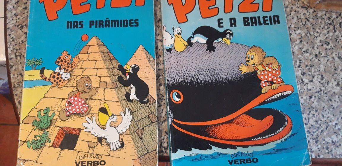 Conjunto de 2 Livros Infantis Petzi