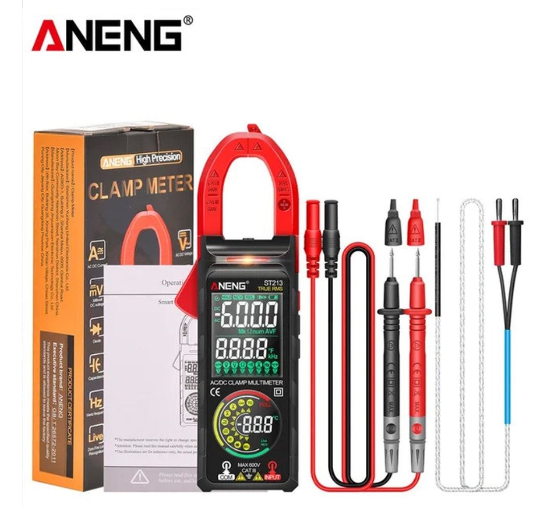Новинка. Токовые клещи цифровой мультиметр ANENG ST213