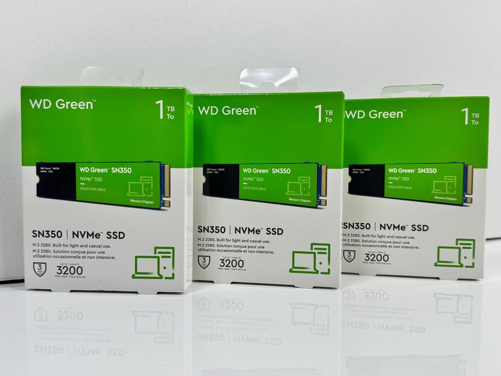 Жорсткий диск WD 1TB M.2 PCIe NVMe Green SN350 (WDS100T3G0C)