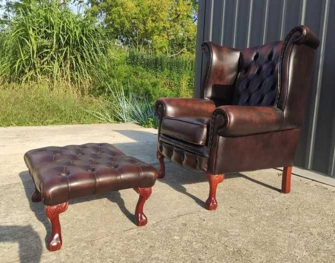 диван комплект  честерфілд людовік барокко шкіра chesterfield