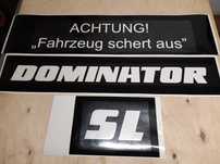 Naklejka szablon do malowania claas dominator lexion medion
