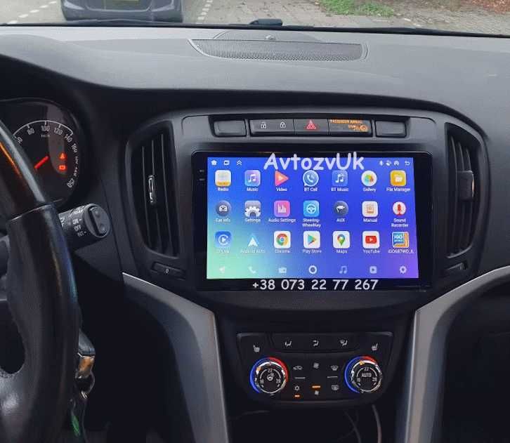 Магнитола ZAFIRA Opel Зафира Опель Tesla GPS USB TV CarPlay Android 14