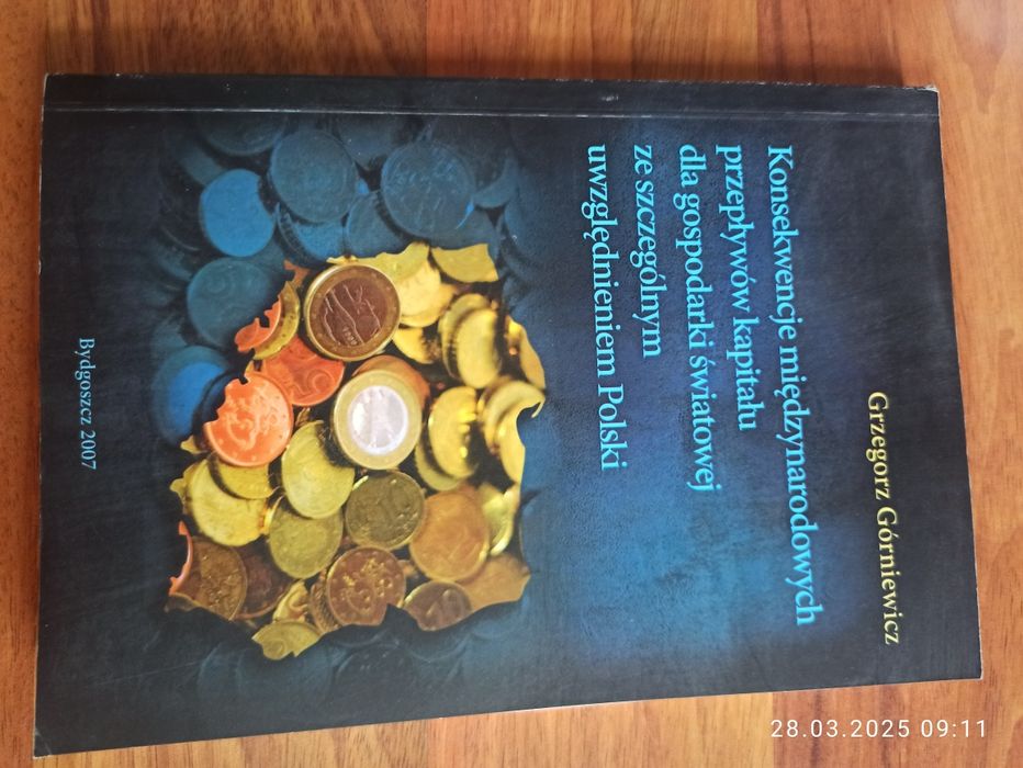 Sprzedam dobrą książkę Konsekwencje międzynarodowcyh przepływów kapi..