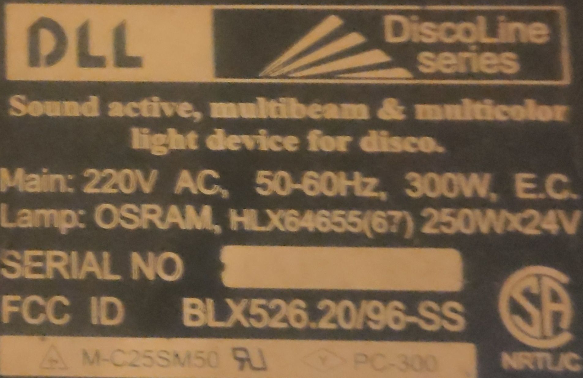 Светомузыка DLL Disco Line series + шар стекляный
