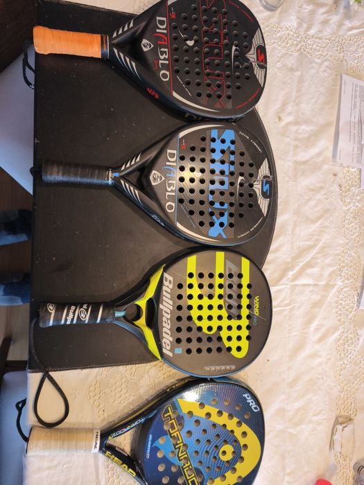 Raquetes de padel Siux, Bullpadel e Head com defeitos