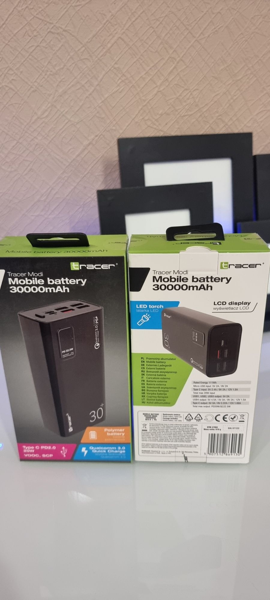 Повер банк Аккумулятор PowerBank 30000mA Tracer банк