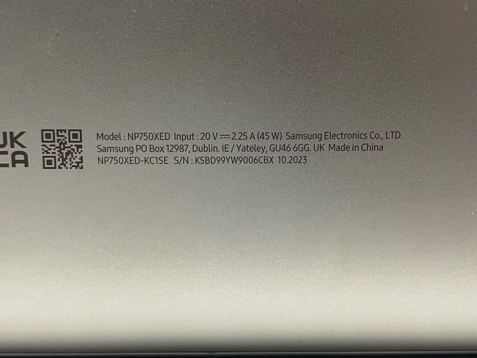 Ноутбук Samsung NP750XED-KC1SE 15.6" на відновлення! N3008