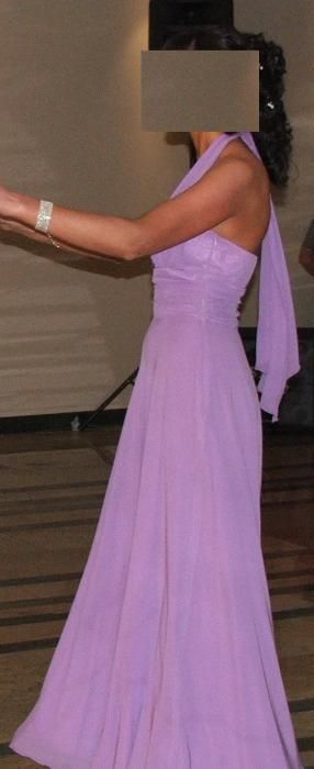 Sukienka wizytowa, weselna w kolorze fioletowym, rozmiar 38