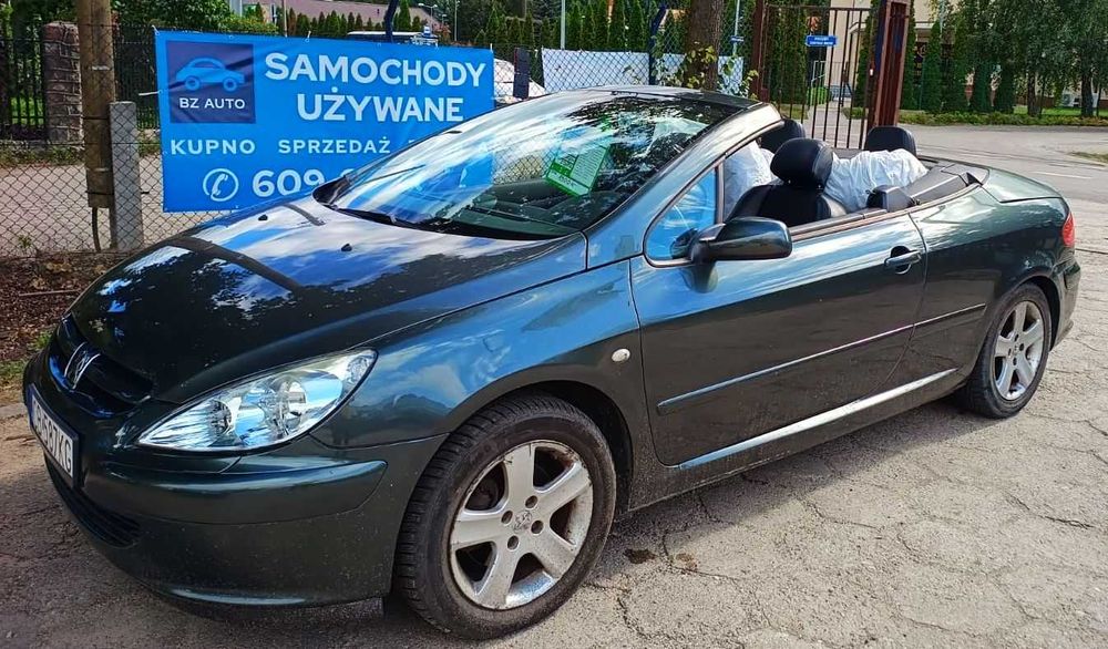 Peugeot 307 LPG 2.0 cabrio bogate wyposażenie sprawny hardtop skóry