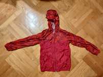 Quechua kurtka kieszonkowa przeciwdeszczowa, 140 cm, bordo