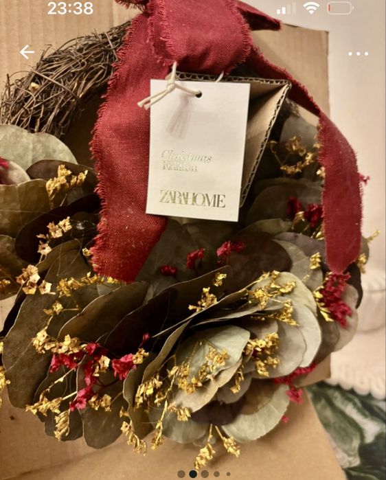 Zara Home nowy wieniec swiateczny / ozdoba