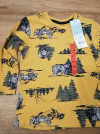 Nowa bluzka 104,wilk,niedźwiedź, koszulka, t-shirt
