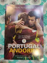 Programa oficial Portugal Andorra 2001