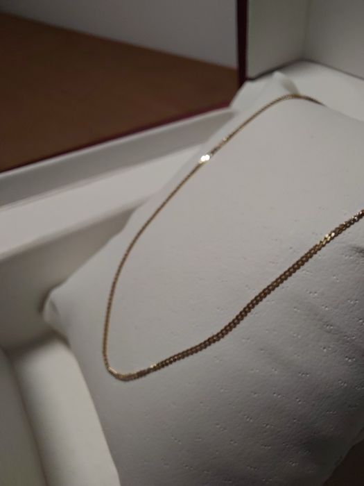 Złoty łańcuszek 375 1g dł. 55 cm NOWY