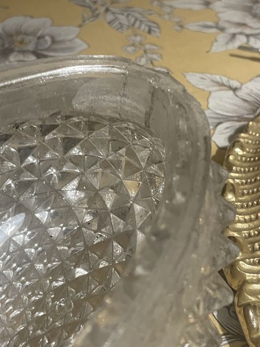 Glashutte Limburg lampa kinkiet scienny krysztalowa mala złota