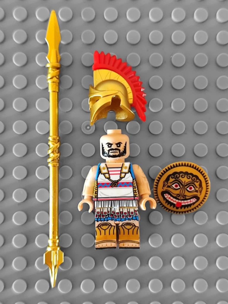 Ludzik minifigurka hoplita grecki kompatybilny z lego