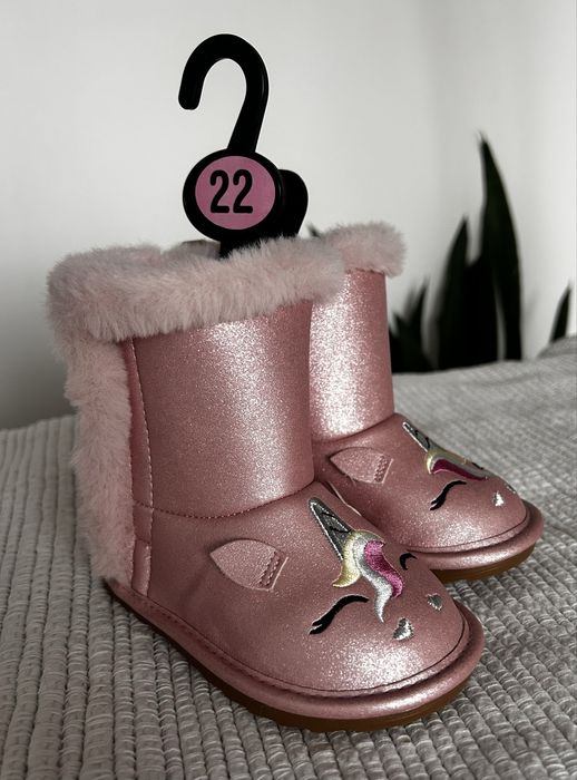 Nowe śniegowce dla dziewczynki rozmiar 22