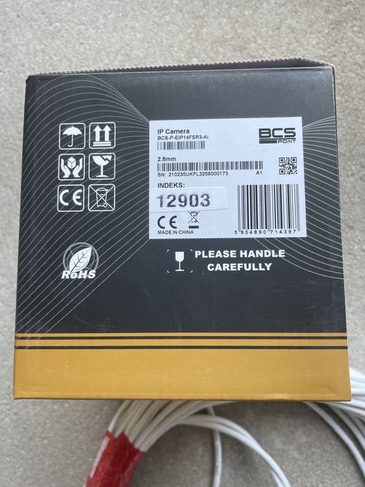 Kamera kopułowa BCS 4Mpx P EIP14FSR3 +uchwyt +skrętka