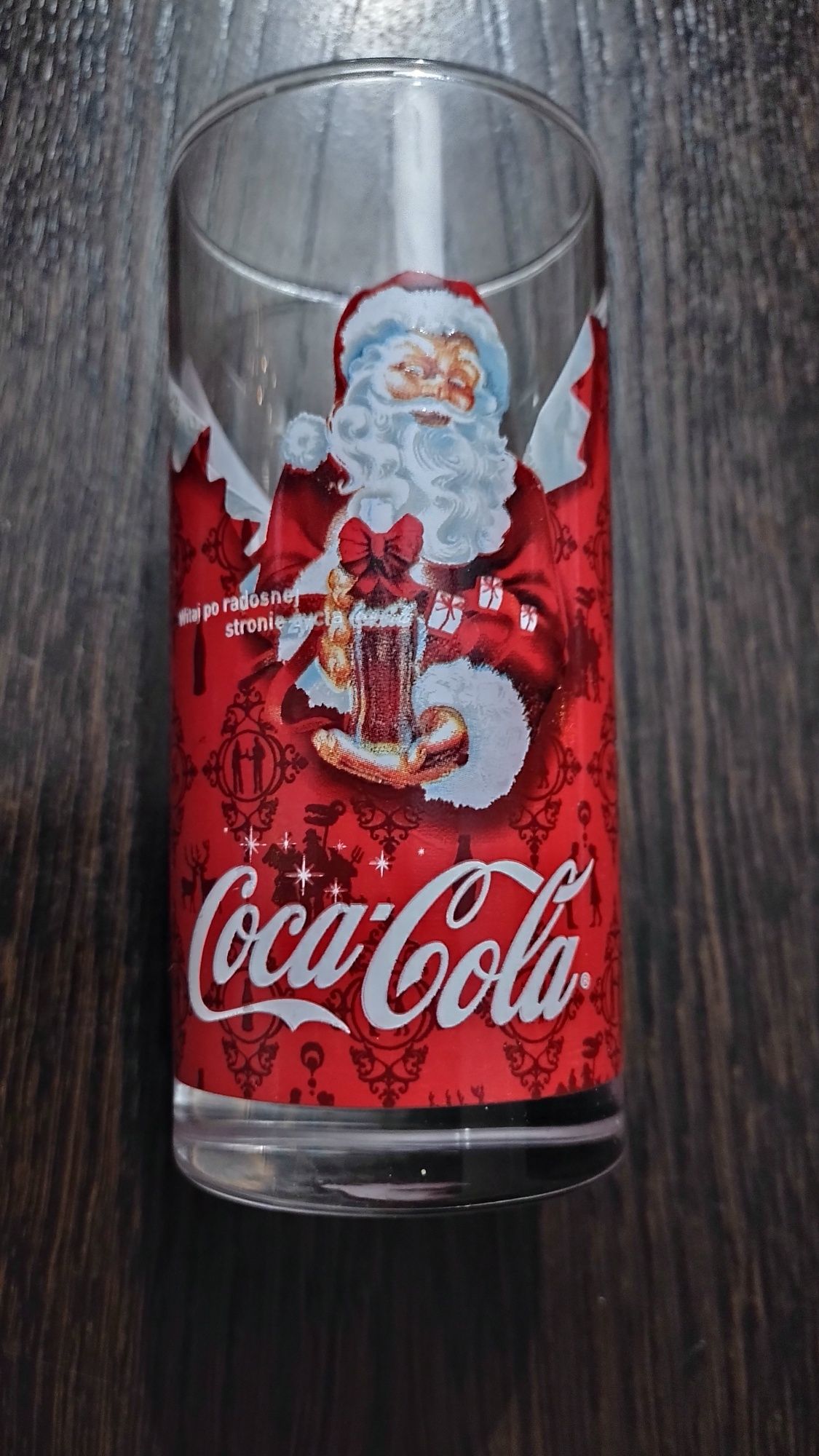 Szklanka Coca-Cola z Mikołajem+kubki świąteczne