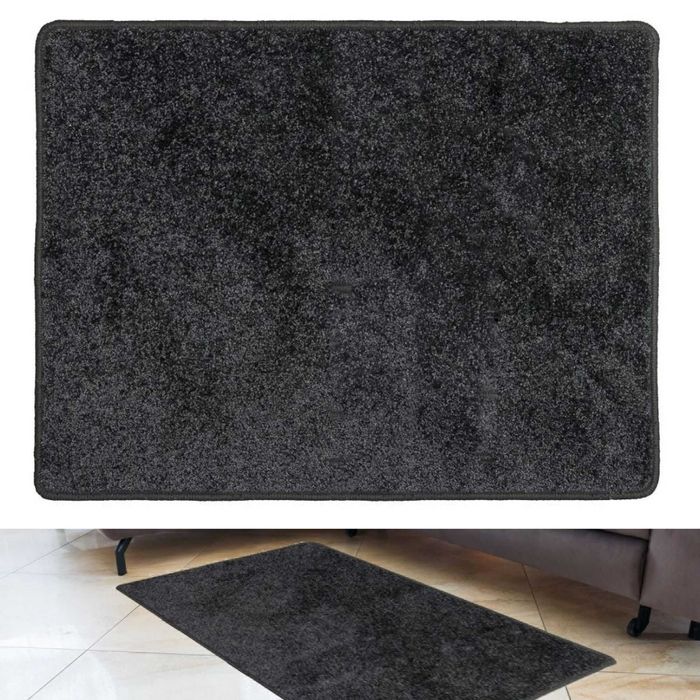 Dywan do salonu pokoju dywanik shaggy miękki komfortowy 60x120 czarny