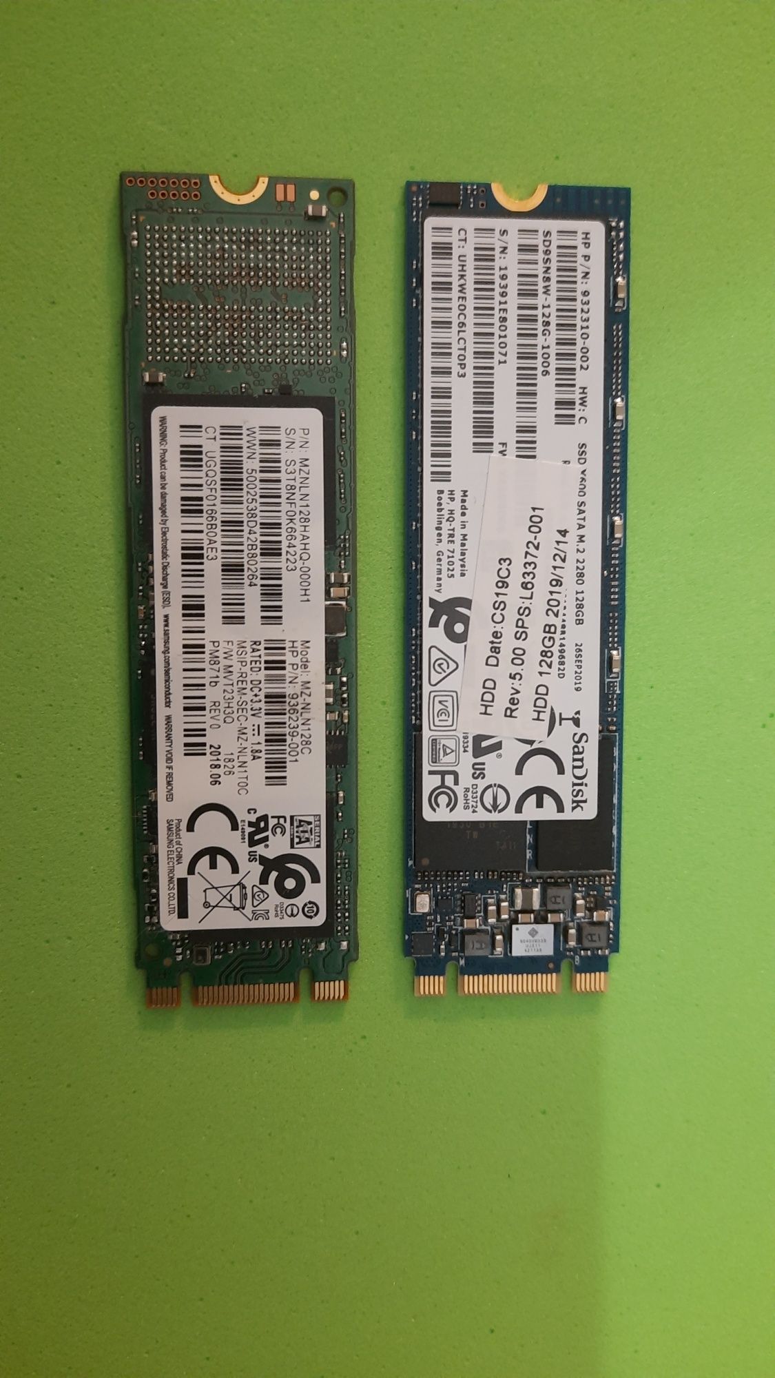 Vários Discos M2/SATA 128GB V/MARCAS testados 10€