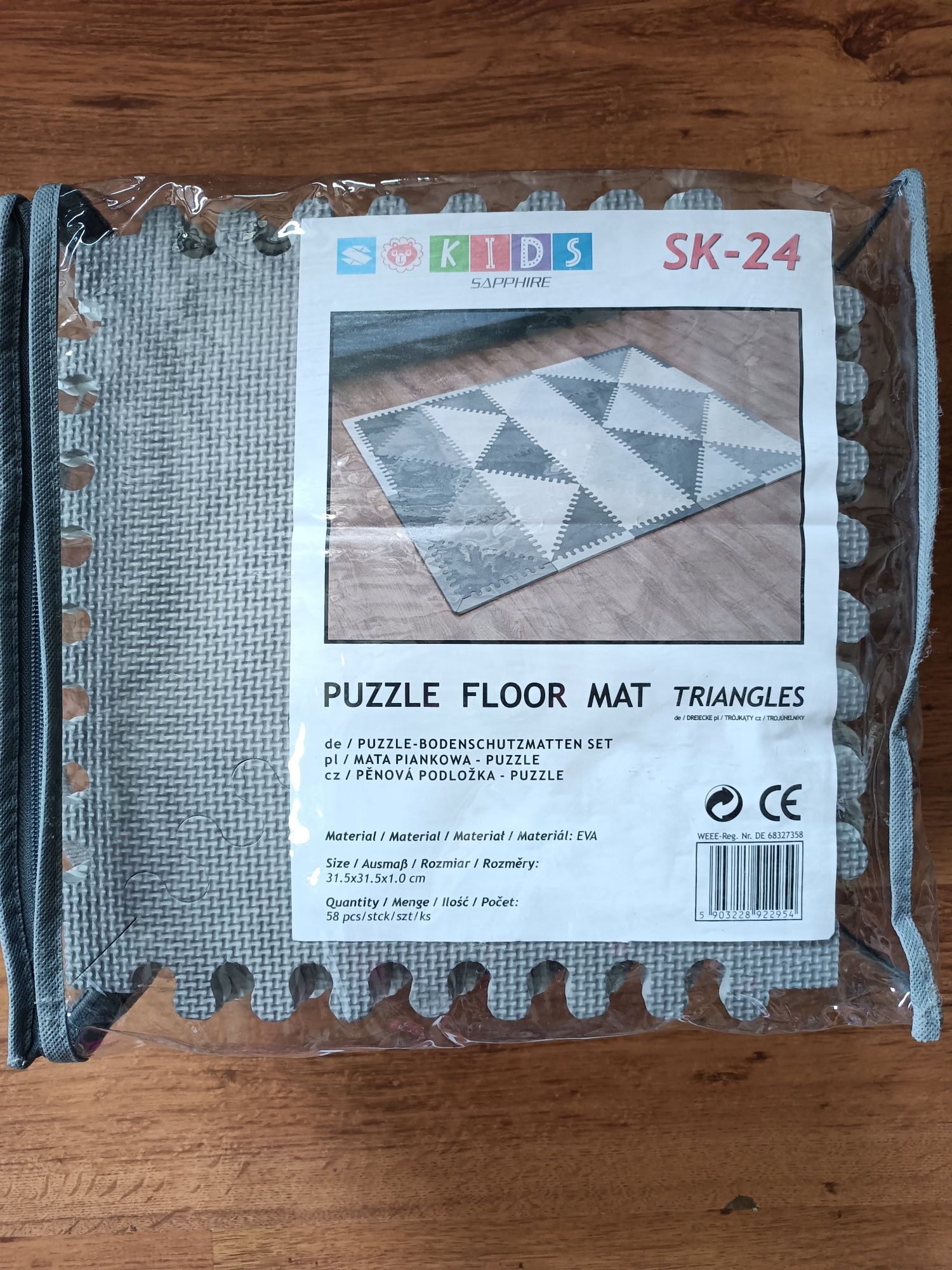 Mata piankowa puzzle trójkątne 157x127