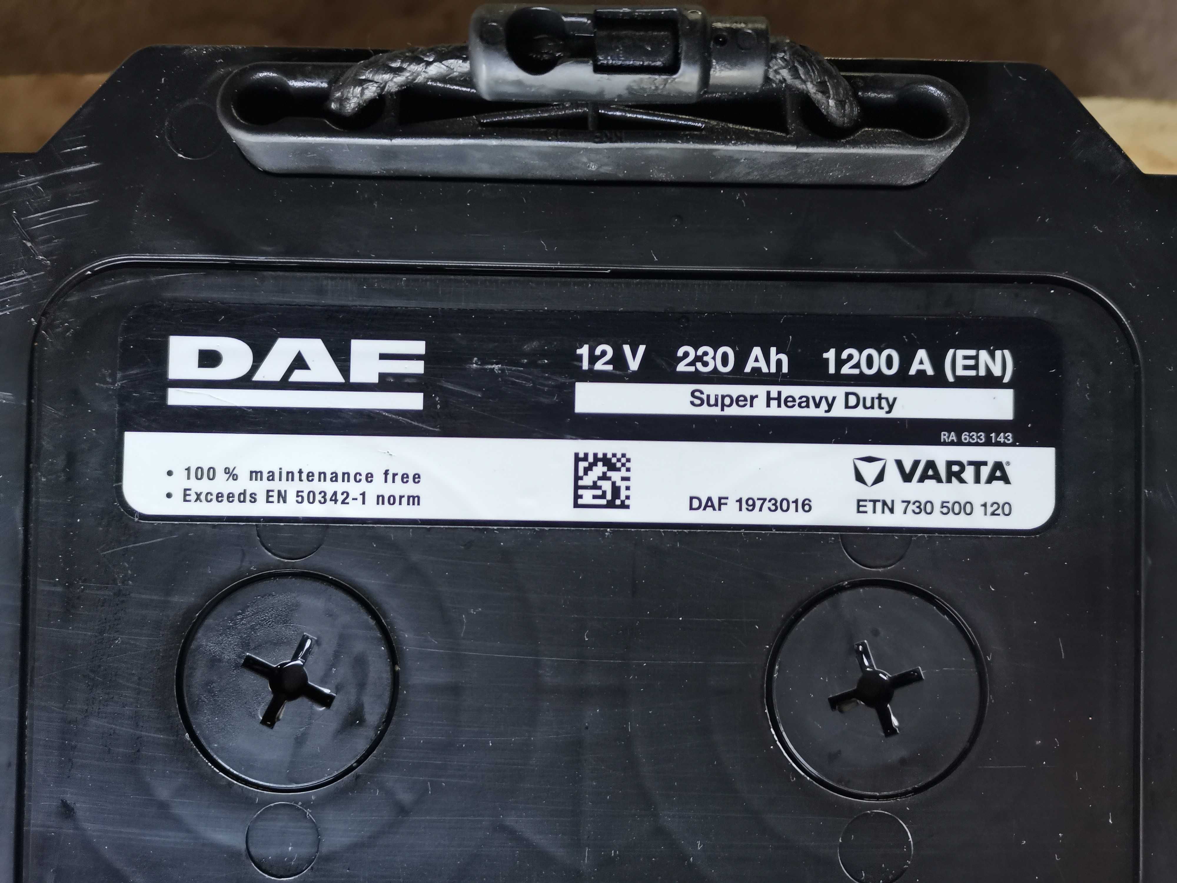 Akumulator DAF VARTA 230Ah 1200A (EN) - 12V