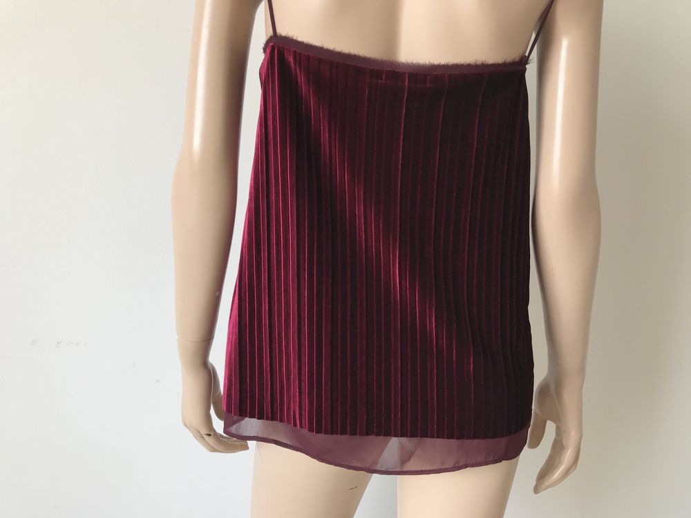 Massimo Dutti top damski S welur NOWY