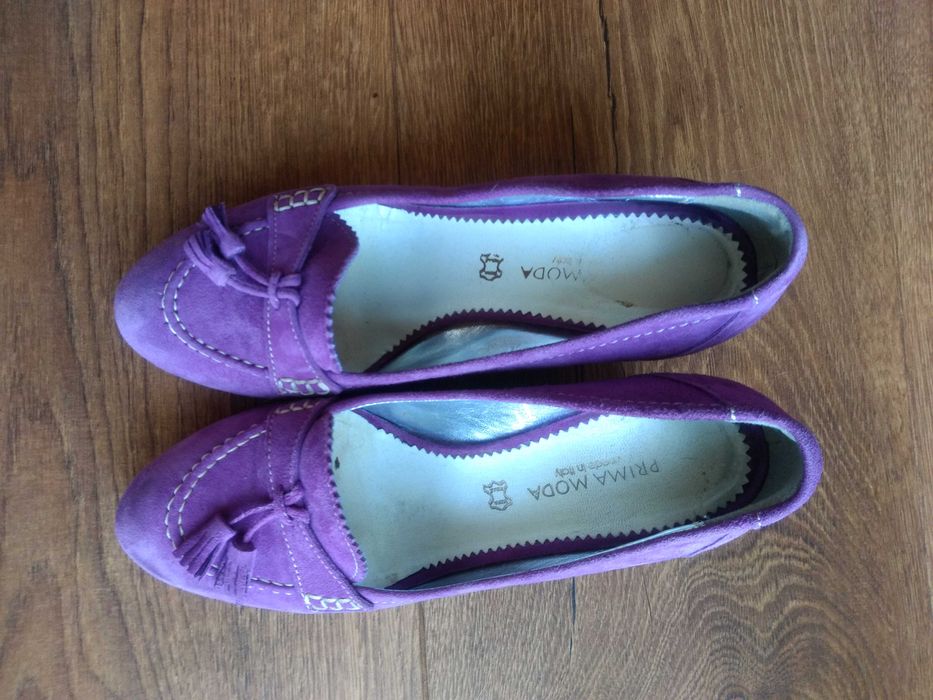 Buty trzewiki półbuty na koturnie 38 Prima moda