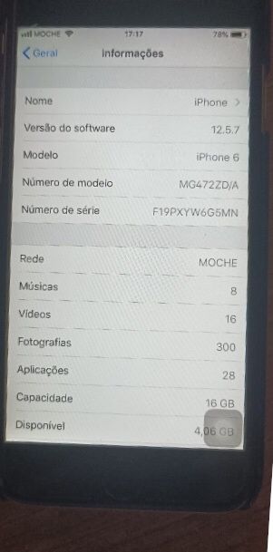 Iphone 6  16 Gg memoria