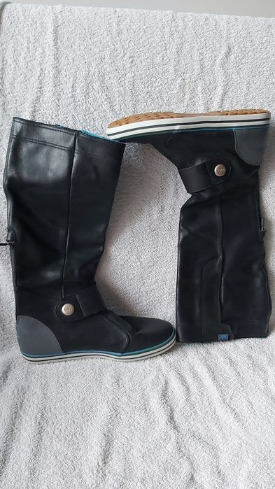 Nike kozaki wysokie skóra czarne damskie rozmiar 38 OKAZJA