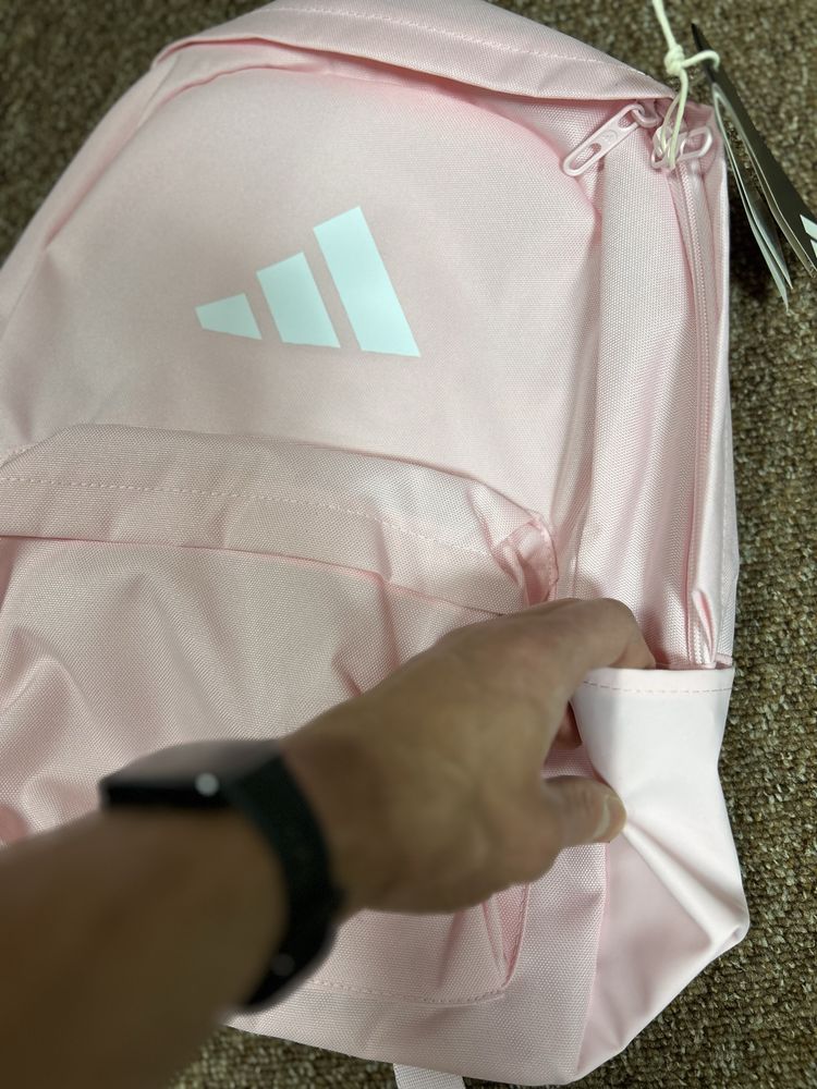 Plecak adidas dla dziewczynki lekki pojemny rozowy
