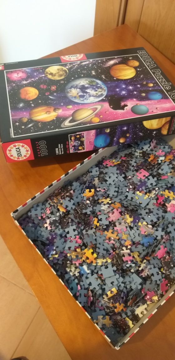 Puzzle 1000 peças sistema solar