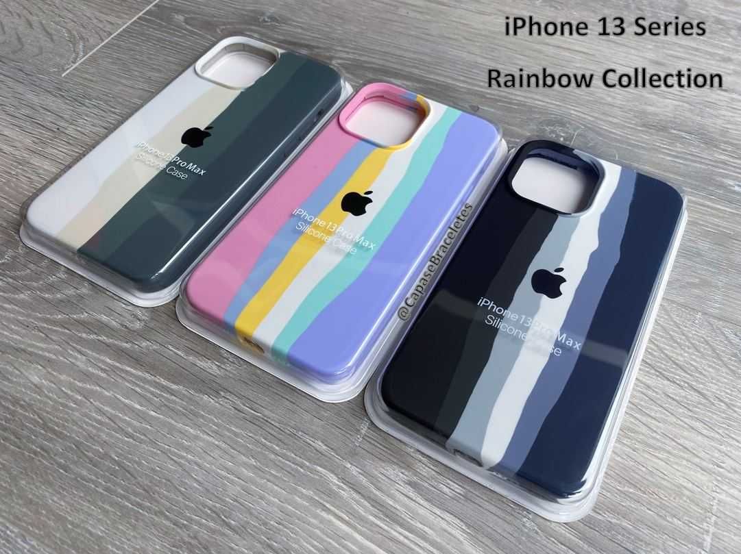 LIQUIDAÇÃO - Capas Rainbow para iPhone 13 Series
