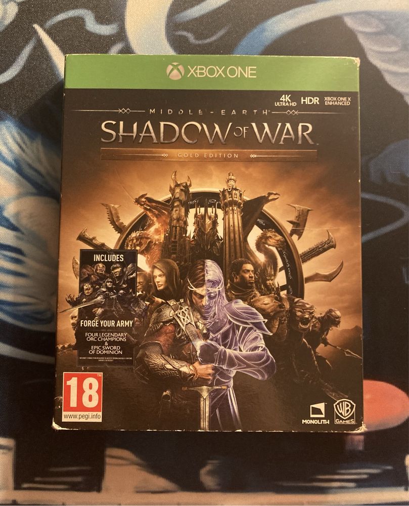 Steelbook Shadow Of War PL - Xbox One Xbox Series X