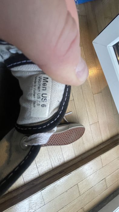 Buty trampki Vans czarne r38 US 6, US unisex 7,5