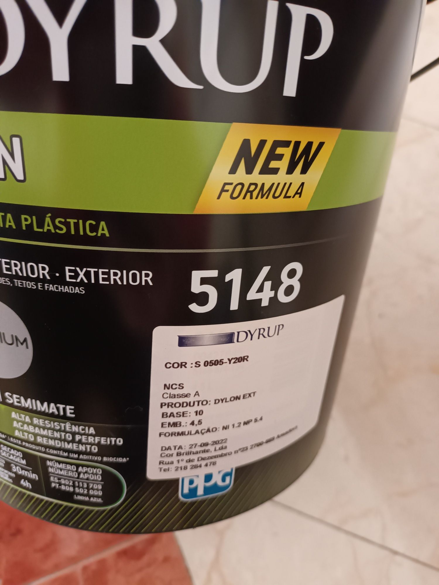 Tinta Dyrup Dylon cor Marfim 5L