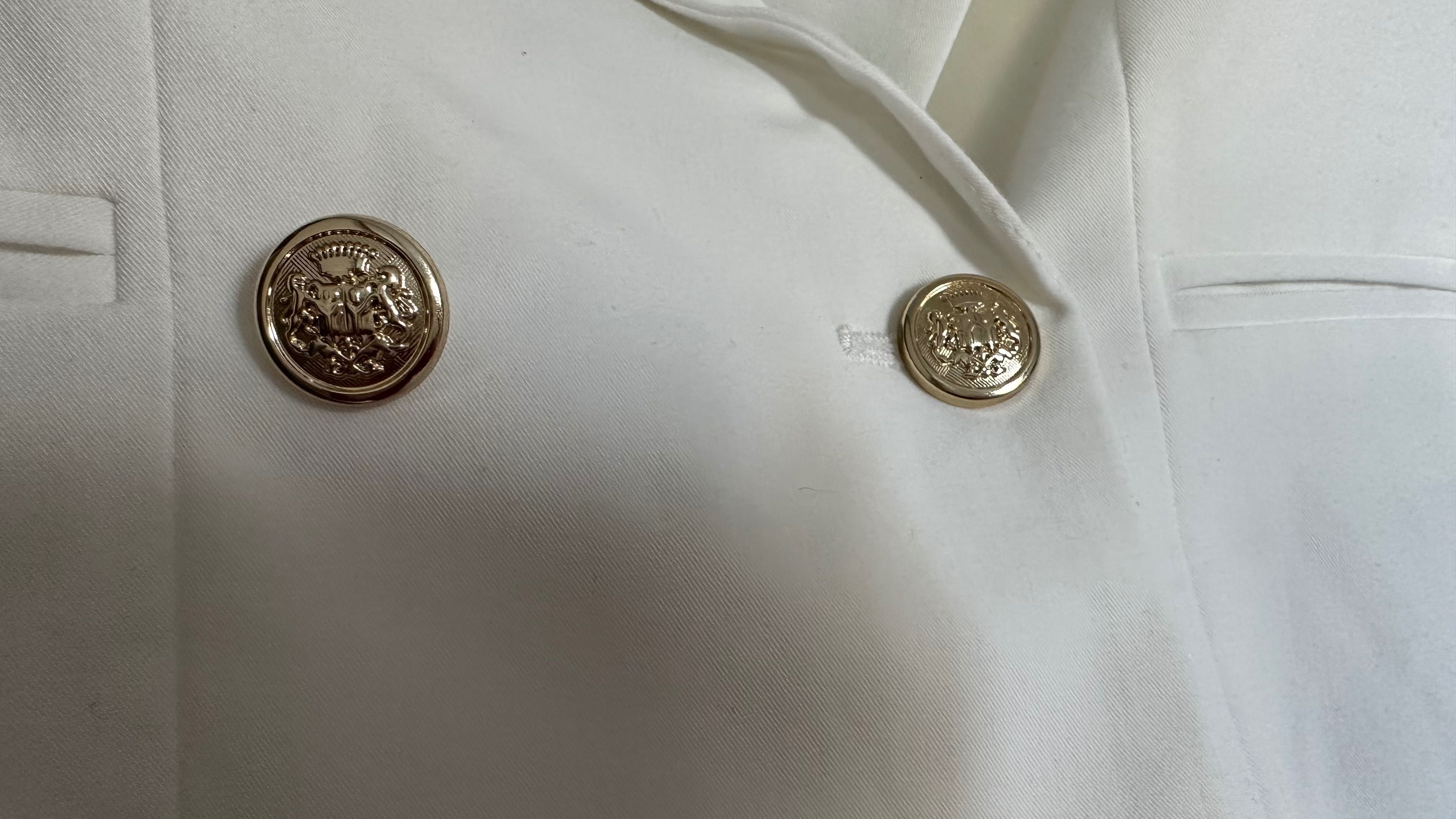 Śliczna bardzo elegancka marynarka ECRU XS/S jak nowa