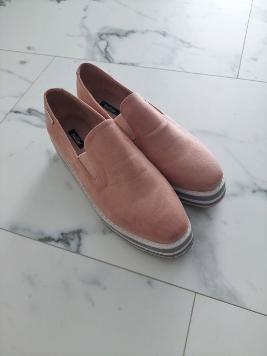 Espadryle na platformie 38