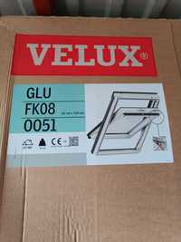 Okno dachowe Velux GLU 0051 FK08   66x140 cm z kołnierzem EDZ