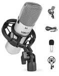 Microfone de Estúdio Condensador (CM400) Cinza - VONYX