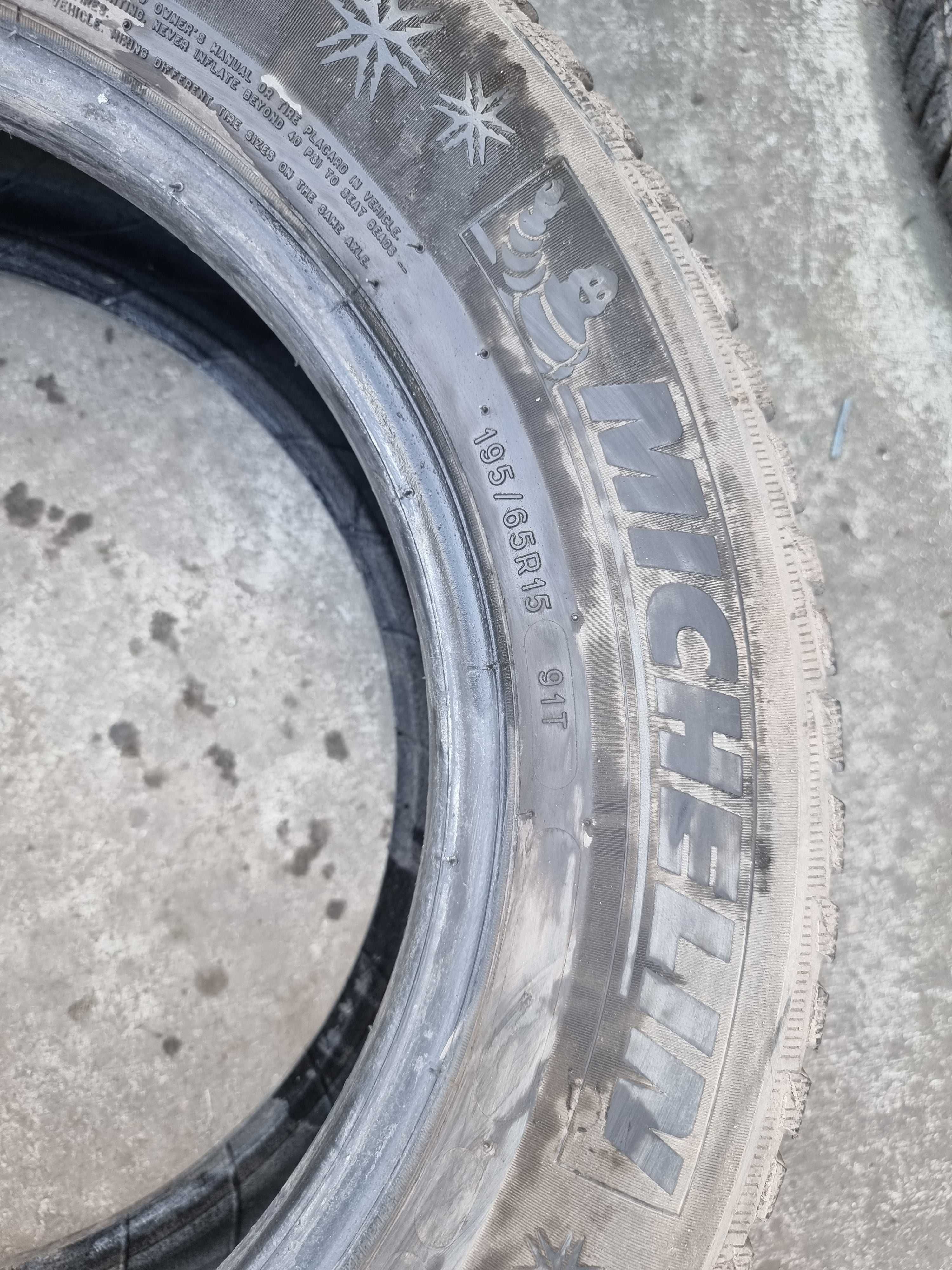 Opony komplet 195/65/15 2017 r. Michelin Alpin 5 DOT 4017 6,2 mm